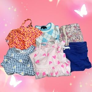 🎀 3T Burberry sweater, summer bundle, dresses, leopard swimsuit, skort cat jack